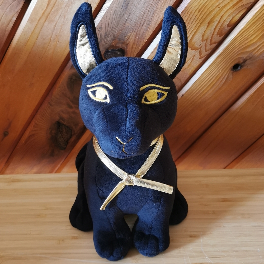 Egyptian Anubis Plush – Black & Gold Mythology Dog by Summit Collection